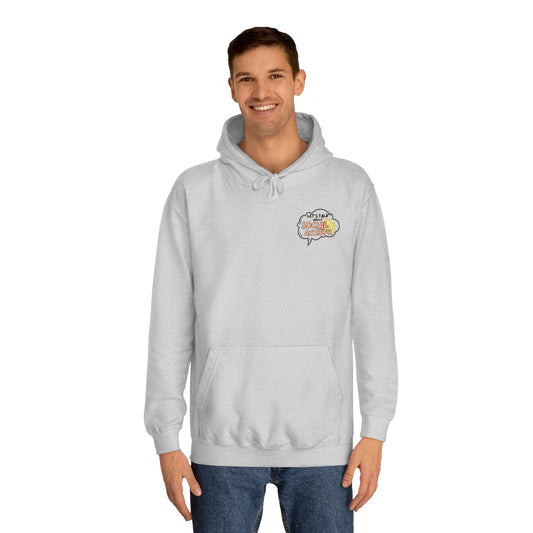 Let's Talk About S.A. Unisex College Hoodie- Small Logo