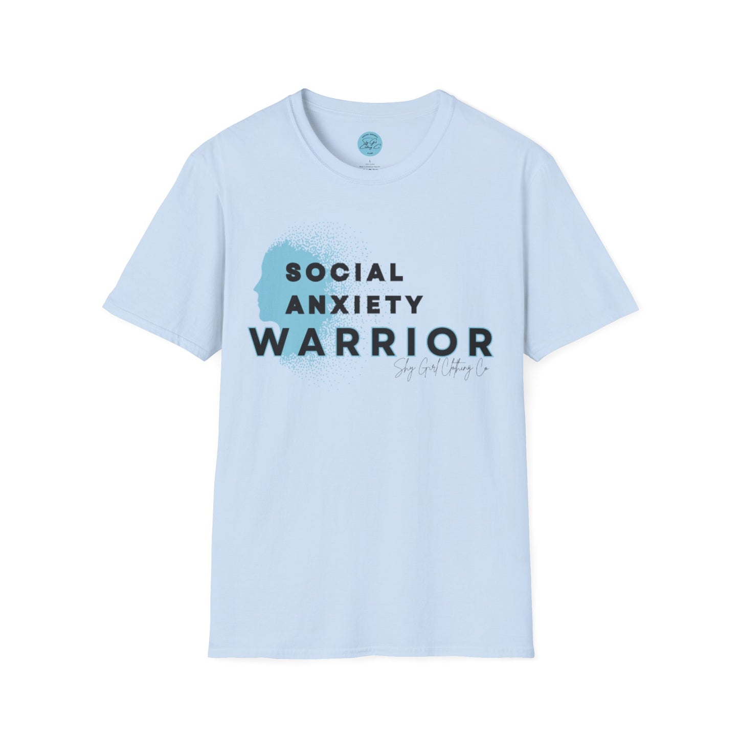 Social Anxiety Warrior Unisex Softstyle T-Shirt- Standard Logo
