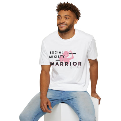 Social Anxiety Warrior Unisex Softstyle T-Shirt- Standard Girl Power