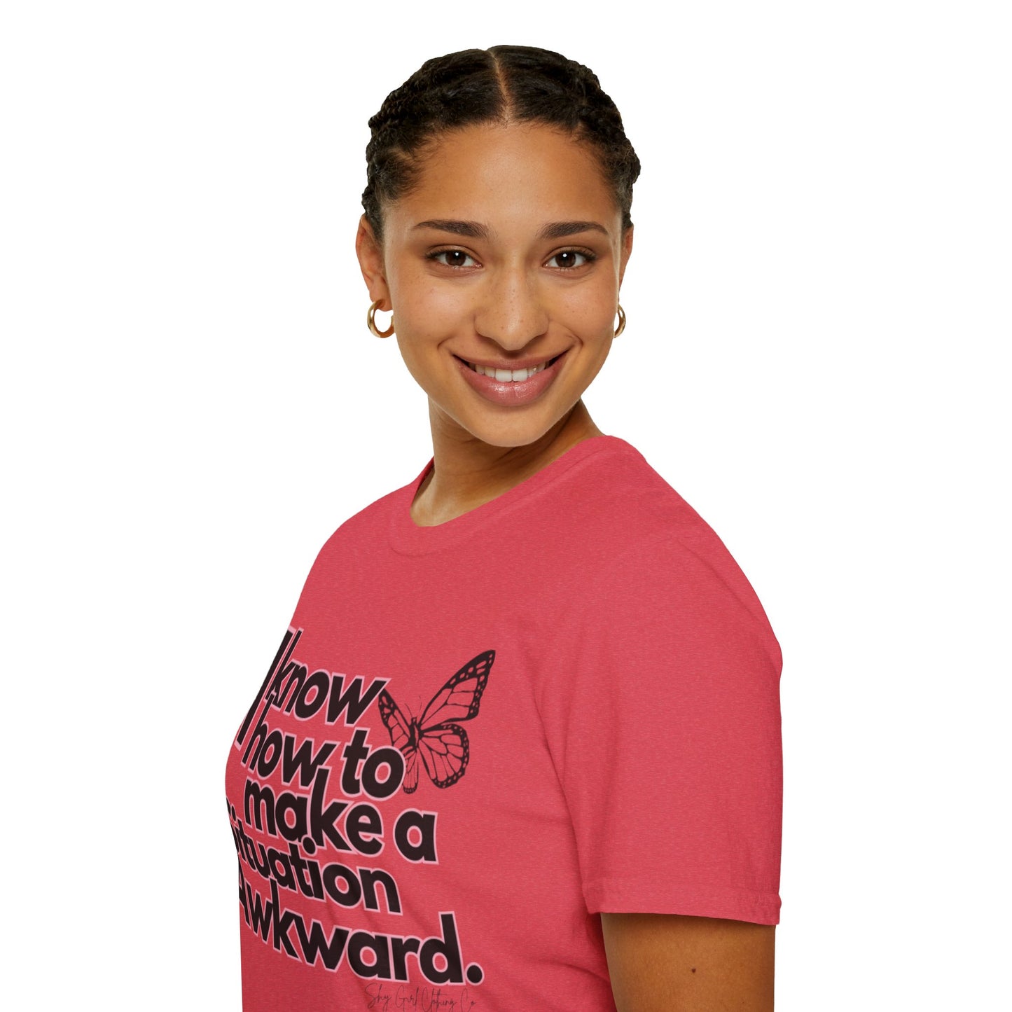 Awkward Situation Unisex Softstyle T-Shirt- Butterfly