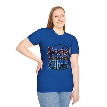 Social Anxiety Club Unisex Softstyle T-Shirt- Standard