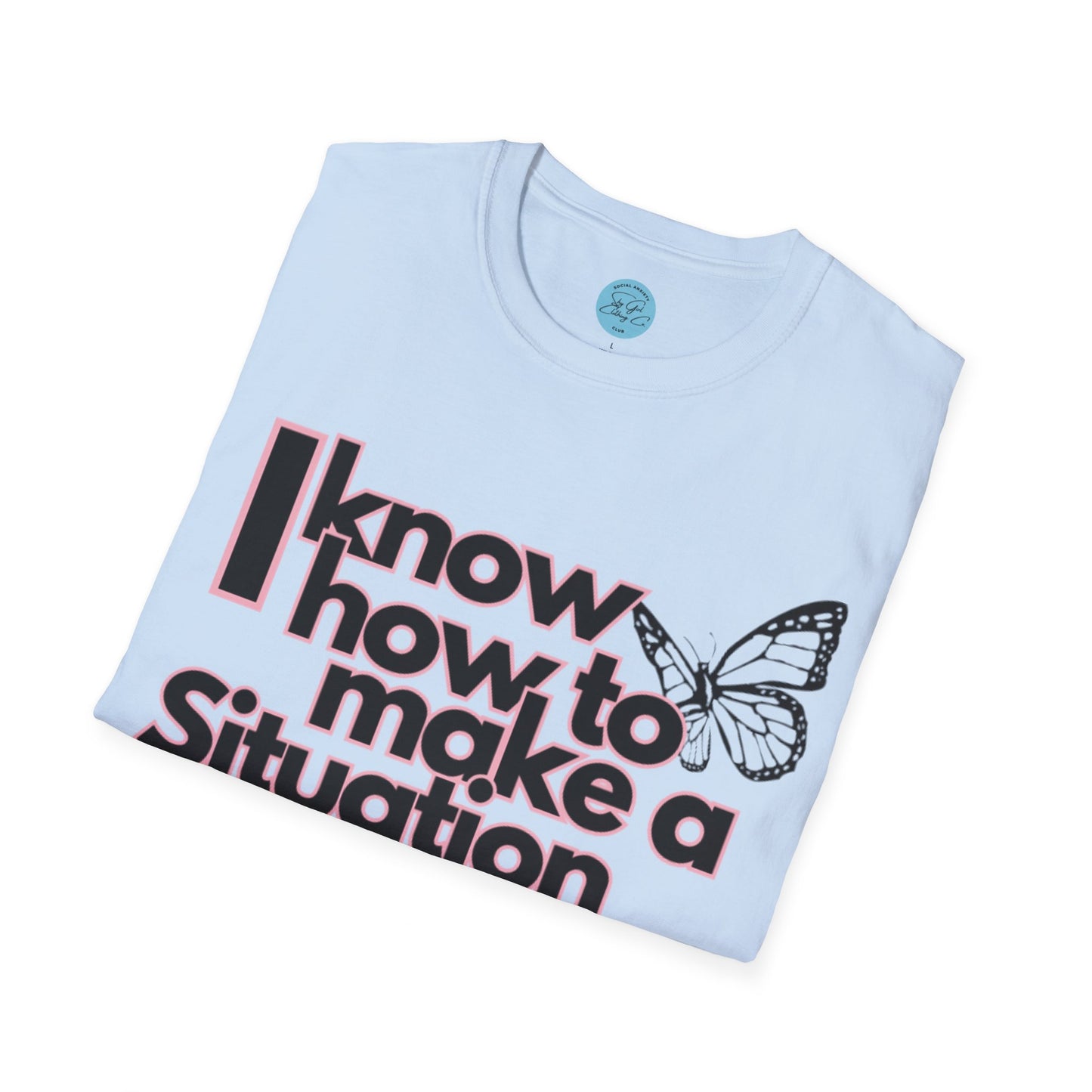 Awkward Situation Unisex Softstyle T-Shirt- Butterfly