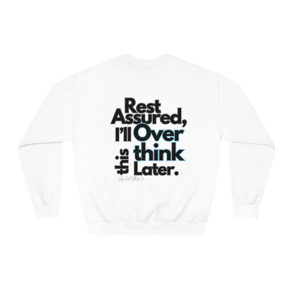 Rest Assured Unisex DryBlend® Crewneck Sweatshirt- Standard Logo Back