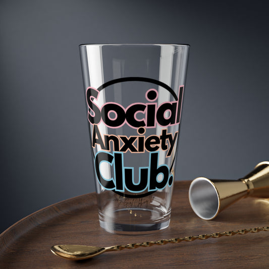 Social Anxiety Club Glass, 16oz