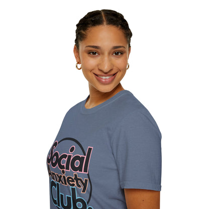 Social Anxiety Club Unisex Softstyle T-Shirt- Standard