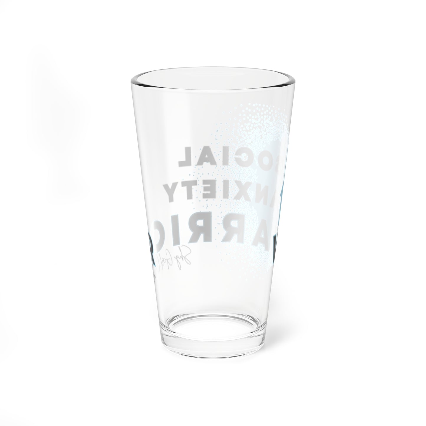 Social Anxiety Warrior Glass, 16oz