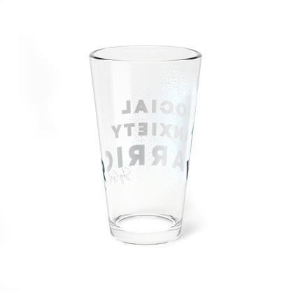 Social Anxiety Warrior Glass, 16oz