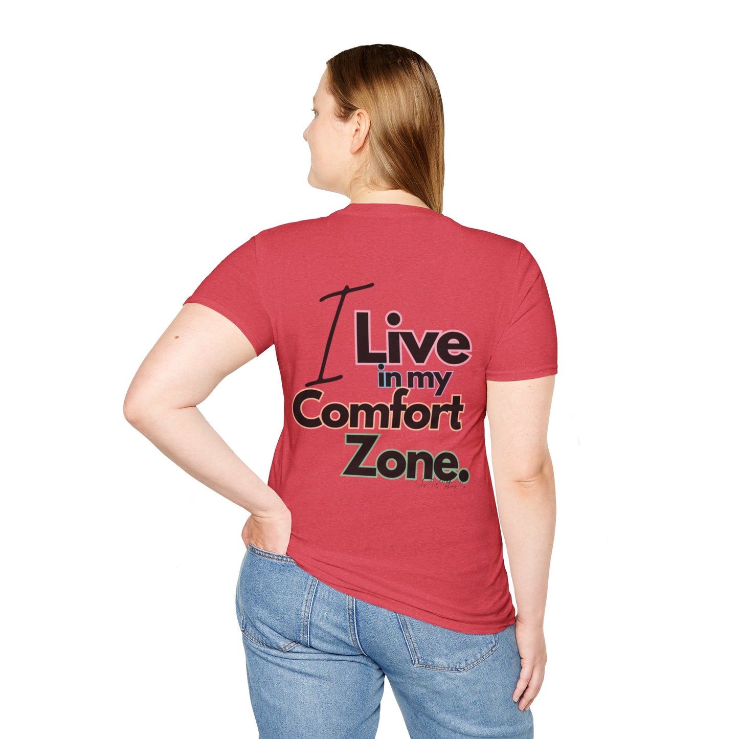 Comfort Zone Unisex Softstyle T-Shirt- Standard Colour Logo Back