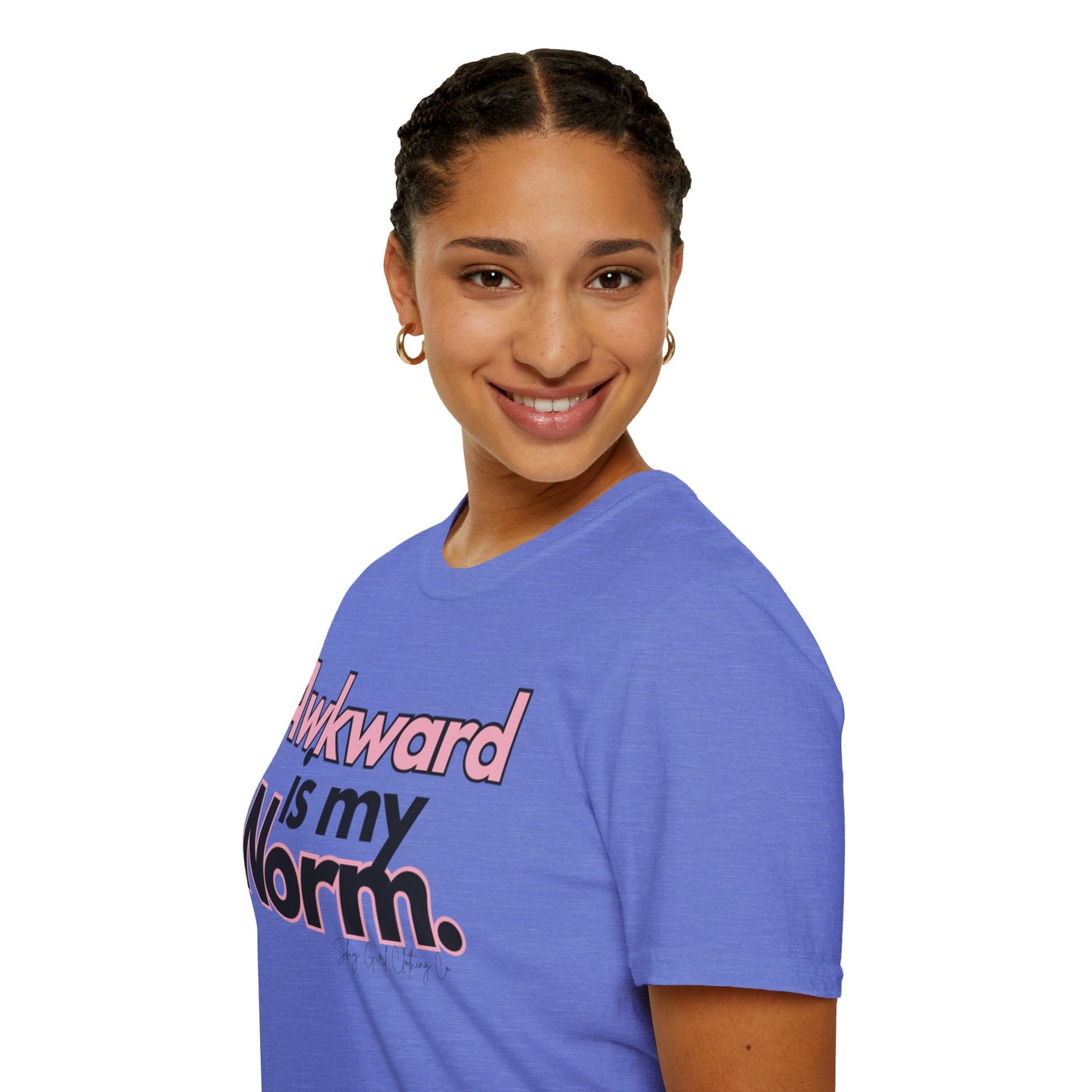 Awkward is my Norm Unisex Softstyle T-Shirt- Floral