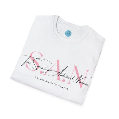 The Socially Awkward Normie Unisex Softstyle T-Shirt- Standard Logo