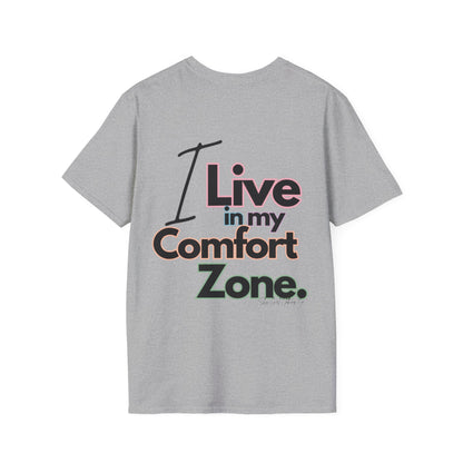 Comfort Zone Unisex Softstyle T-Shirt- Standard Colour Logo Back