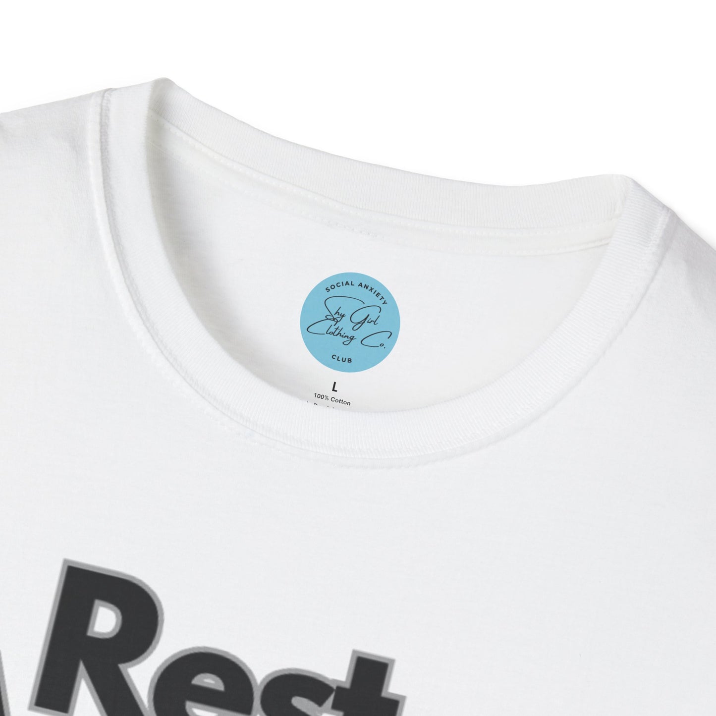 Rest Assured Unisex Softstyle T-Shirt- Standard Front
