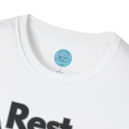 Rest Assured Unisex Softstyle T-Shirt- Standard Front