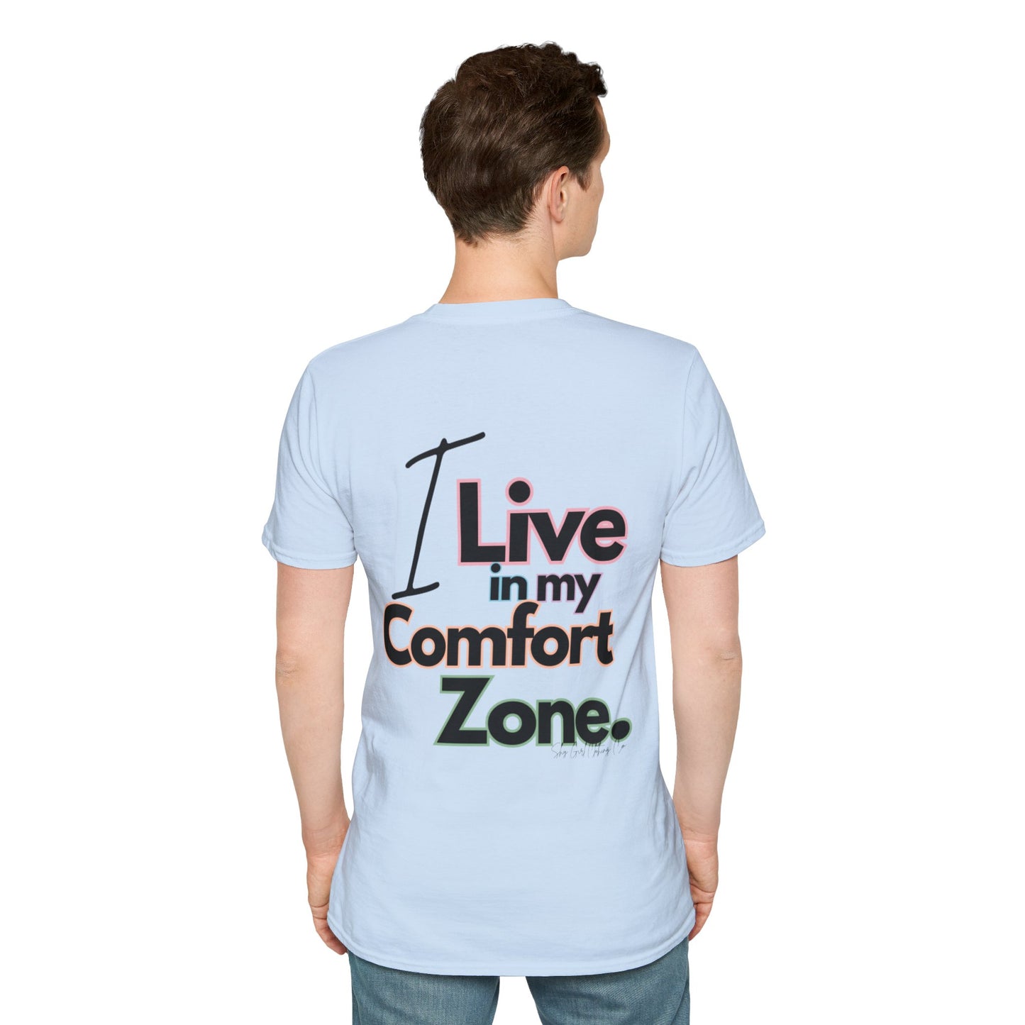 Comfort Zone Unisex Softstyle T-Shirt- Standard Colour Logo Back