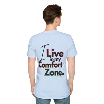 Comfort Zone Unisex Softstyle T-Shirt- Standard Colour Logo Back