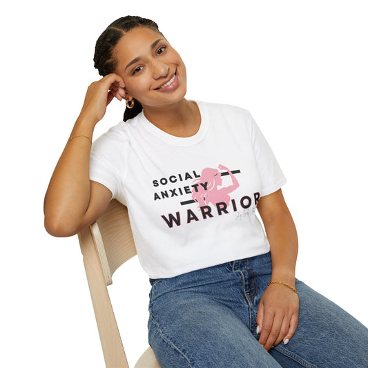 Social Anxiety Warrior Unisex Softstyle T-Shirt- Standard Girl Power