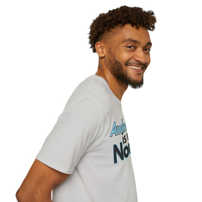 Awkward is my Norm Blue Unisex Softstyle T-Shirt- Floral