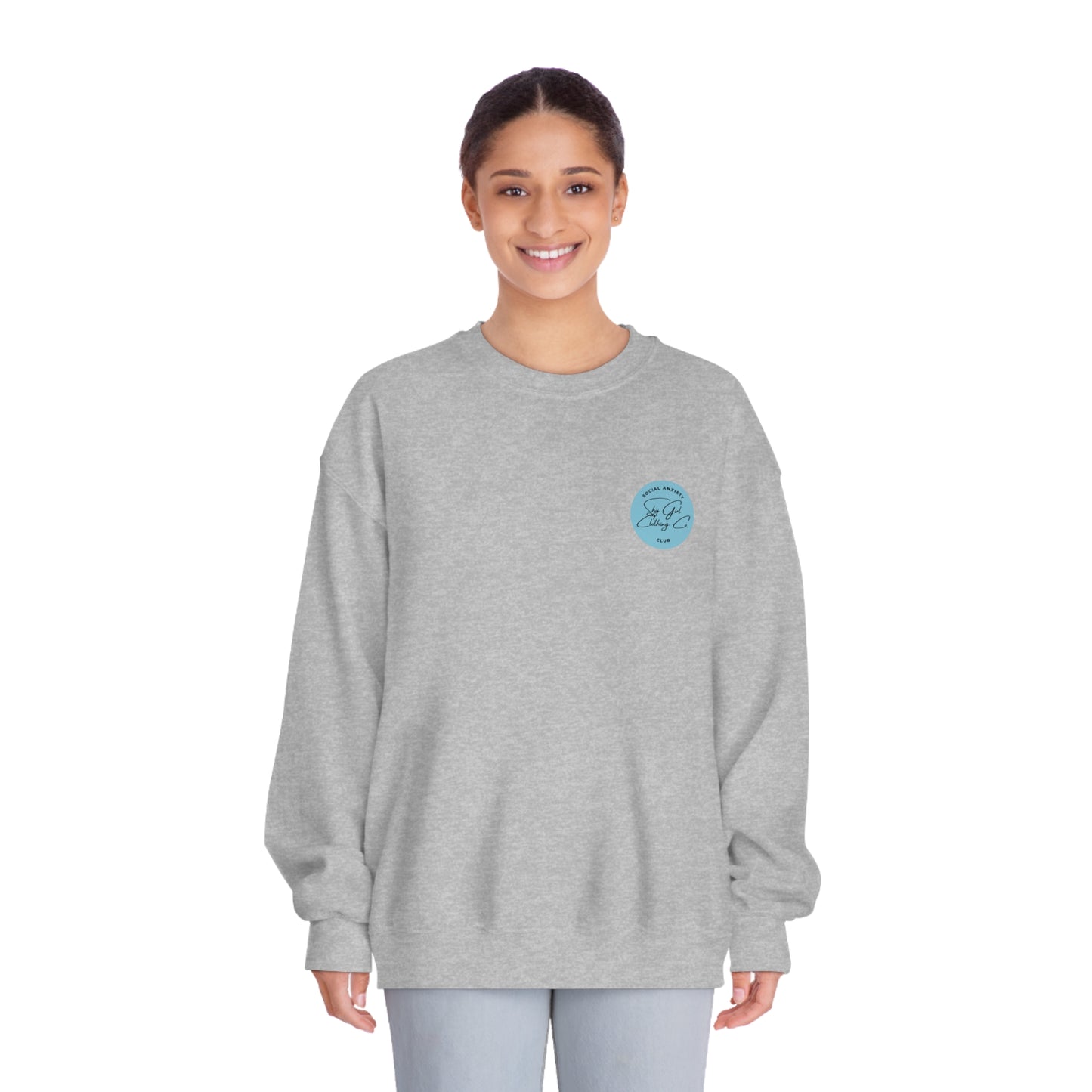 Rest Assured Unisex DryBlend® Crewneck Sweatshirt- Standard Logo Back