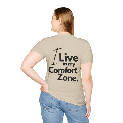 Comfort Zone Unisex Softstyle T-Shirt- Standard Logo Back