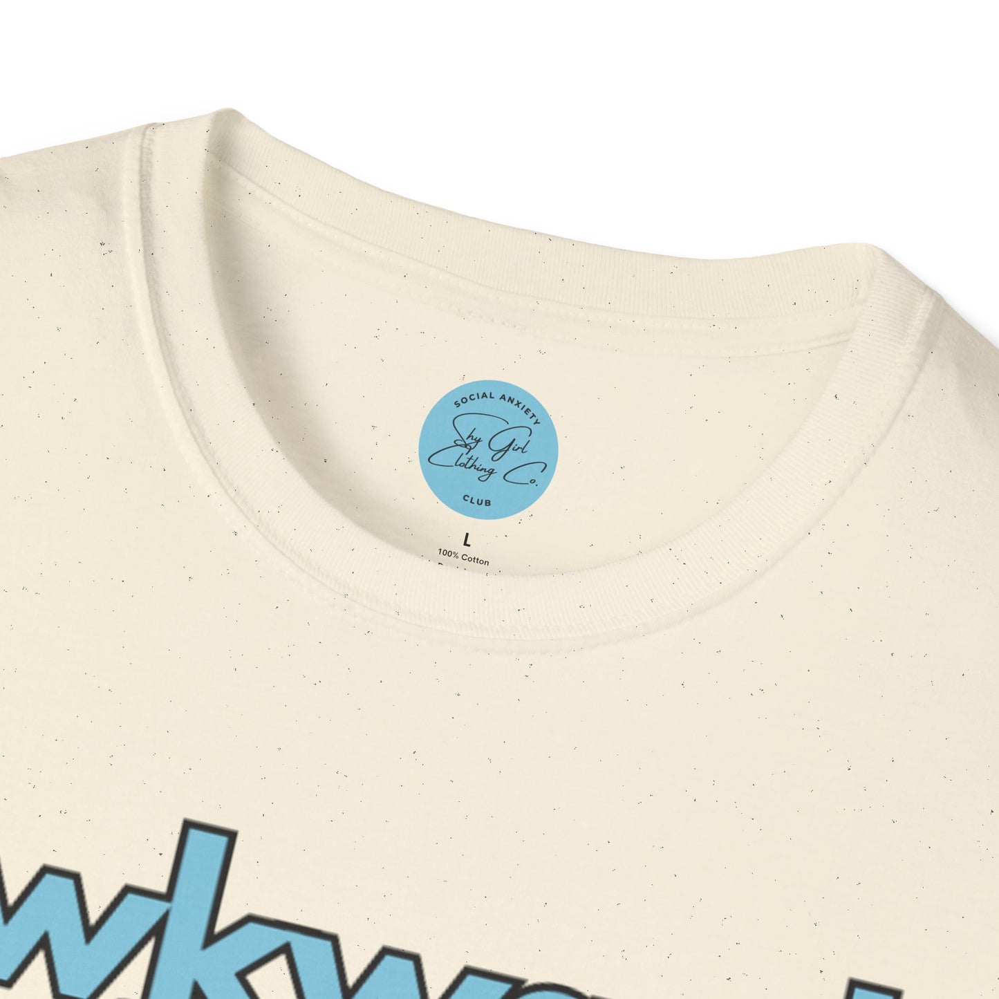 Awkward is my Norm Blue Unisex Softstyle T-Shirt- Floral