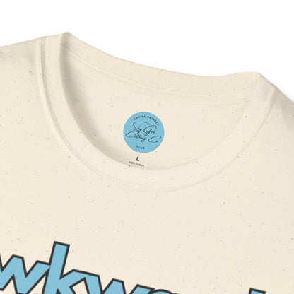 Awkward is my Norm Blue Unisex Softstyle T-Shirt- Floral