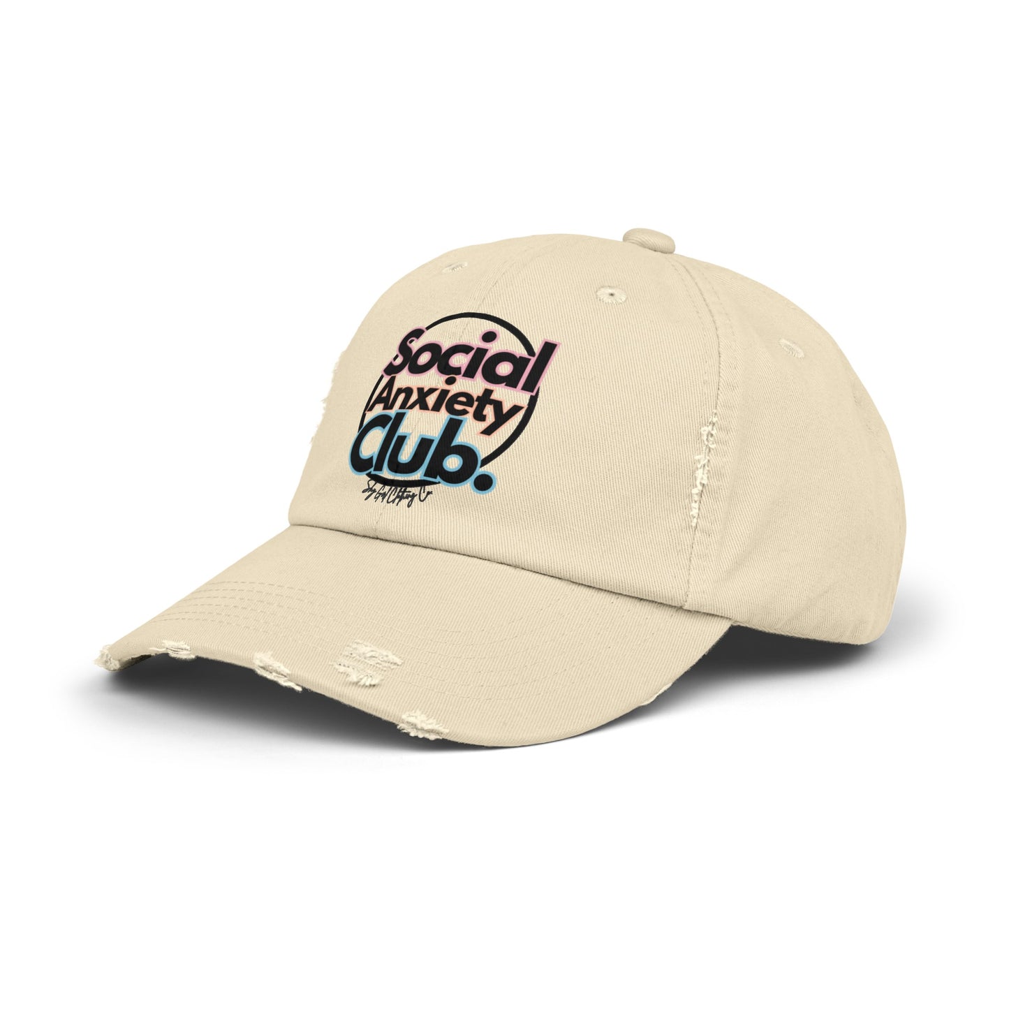 Social Anxiety Club Unisex Distressed Hat