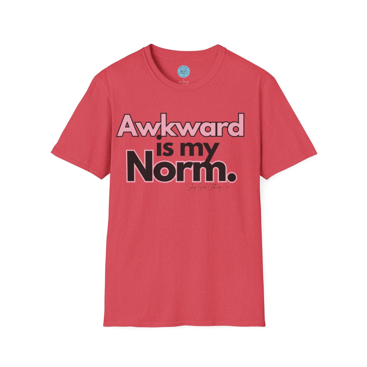 Awkward is my Norm Unisex Softstyle T-Shirt- Floral