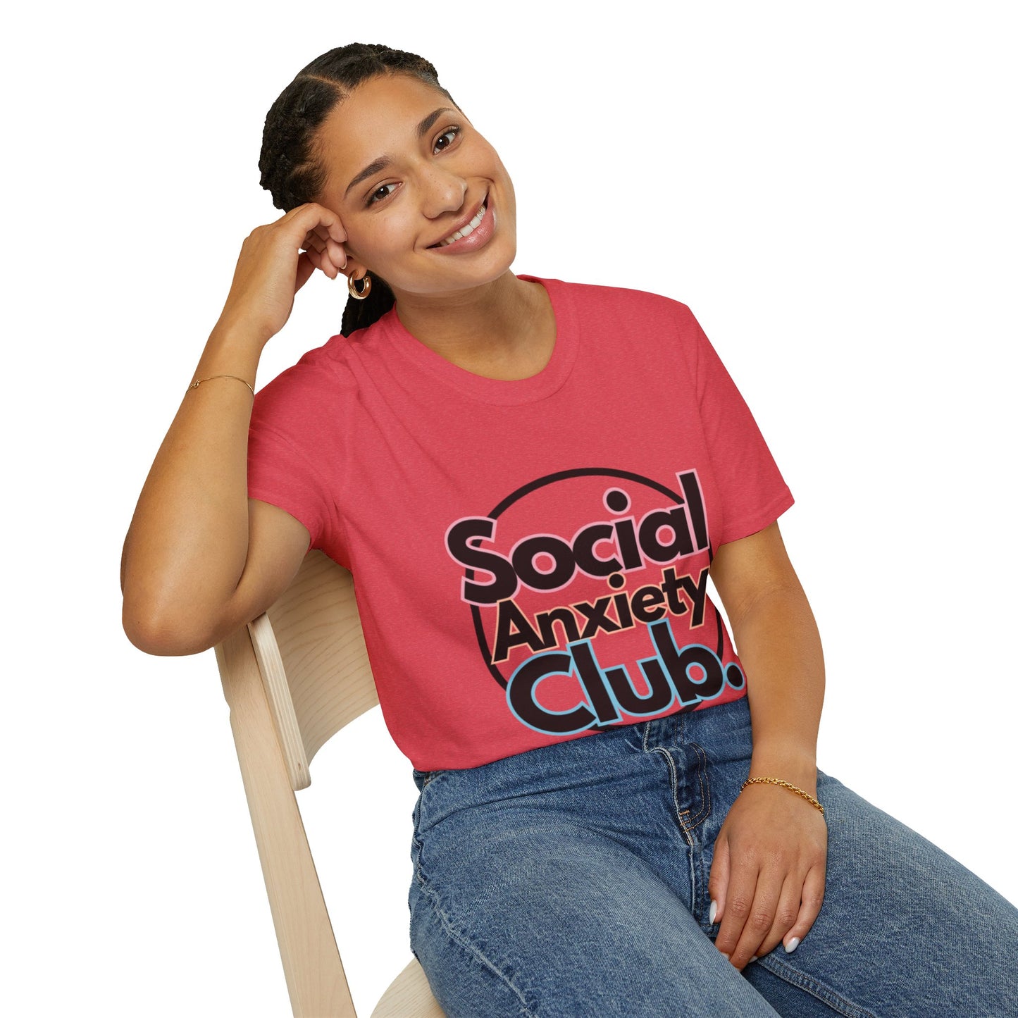 Social Anxiety Club Unisex Softstyle T-Shirt- Standard