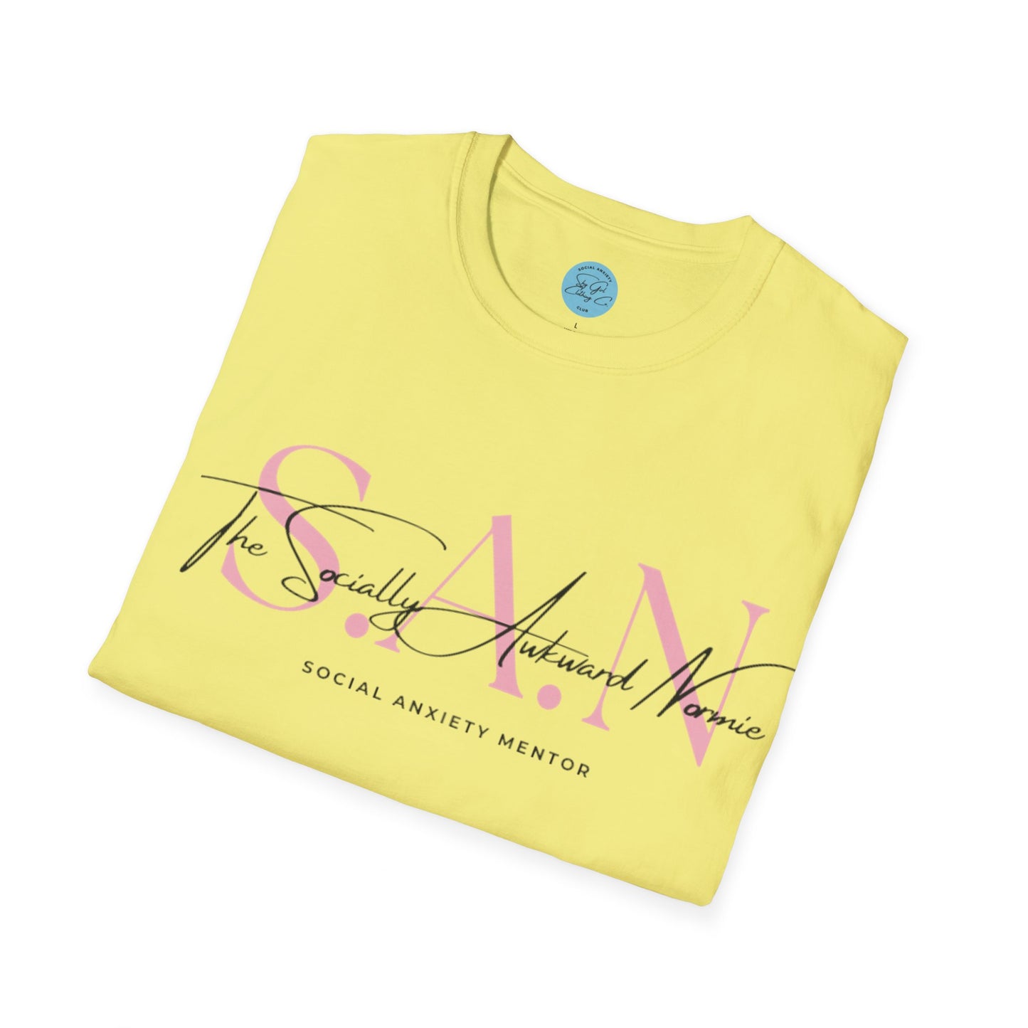 The Socially Awkward Normie Unisex Softstyle T-Shirt- Standard Logo