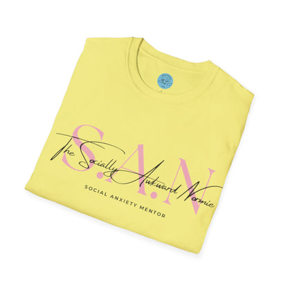 The Socially Awkward Normie Unisex Softstyle T-Shirt- Standard Logo
