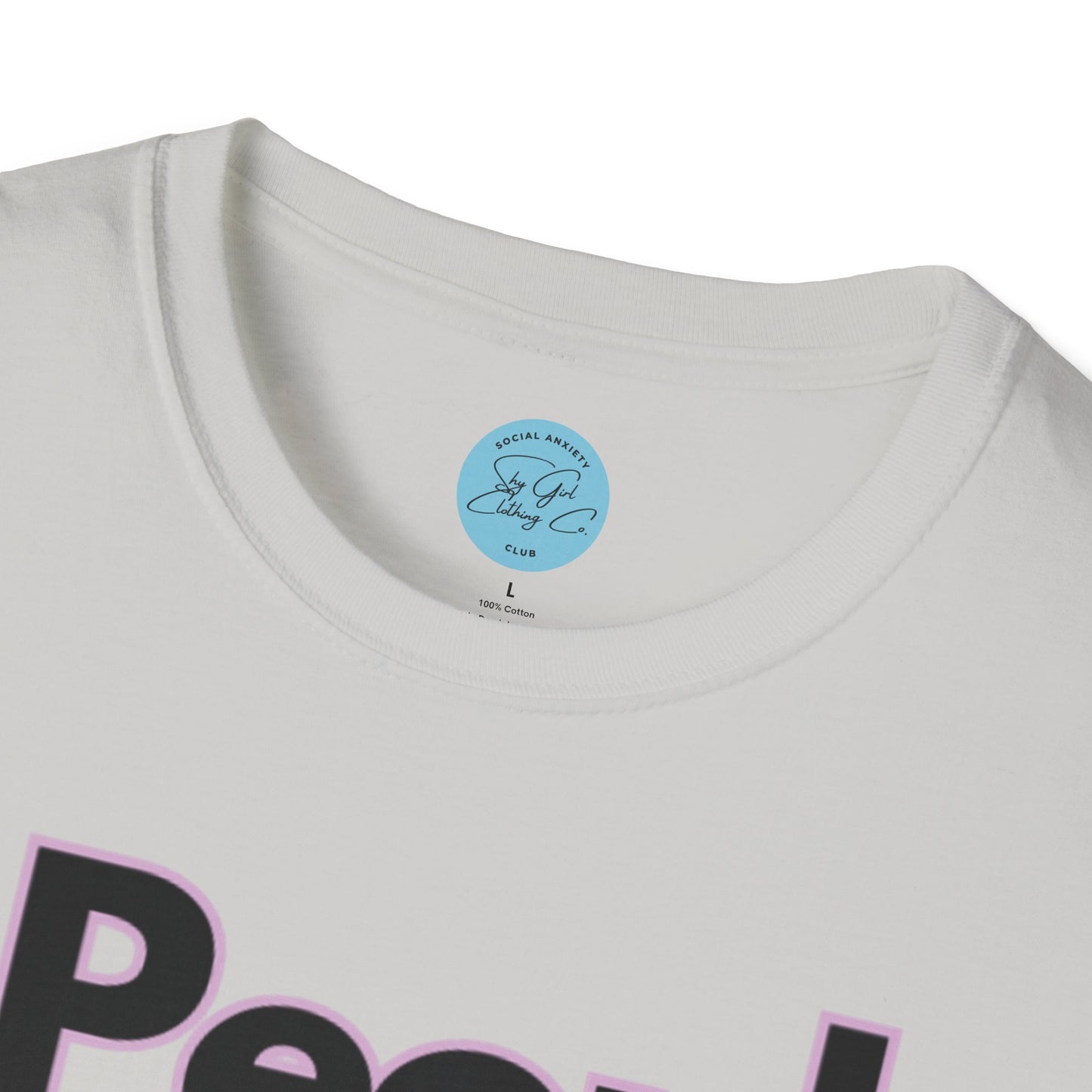 People Scare Me Unisex Softstyle T-Shirt- Peace Sign