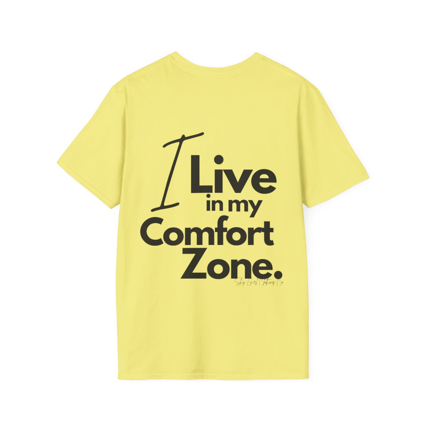 Comfort Zone Unisex Softstyle T-Shirt- Standard Logo Back