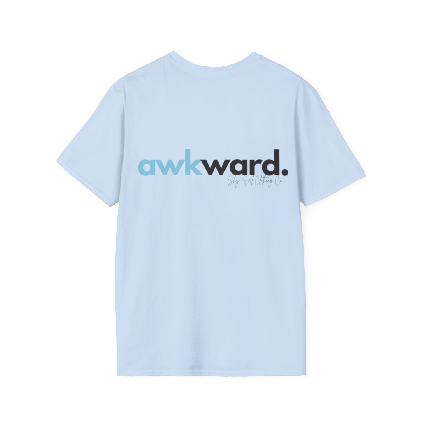 Awkward Unisex Softstyle T-Shirt- Logo Back
